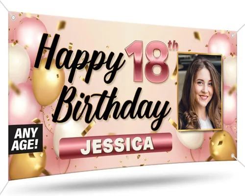 Miniatura 27 de Cartel de Celebración Personalizado de DOT4DOT - Personalizado para Cartel de Feliz Cumpleaños, Niños, Boda, Fiestas, Gran Inauguración, Graduación