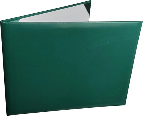 Happy Secret Cubierta para diploma de 8.5 x 11 pulgadas, soporte para certificado de graduación, cubiertas de certificado de cuero liso (verde Verde
