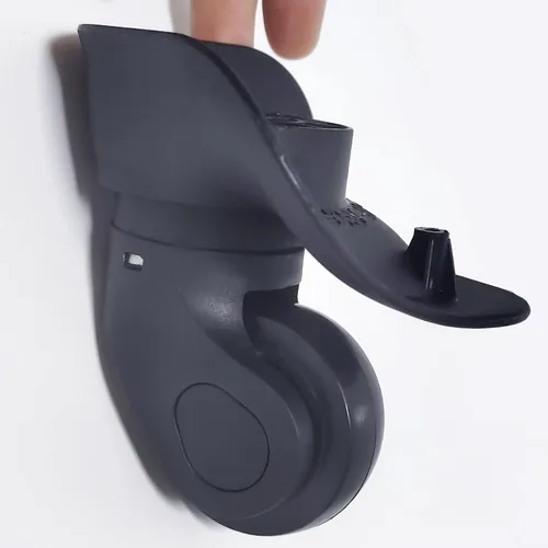 Miniatura 5 de Repuesto de rueda de equipaje reparación maleta bolsa piezas Spinner ruedas ruedas ruedas (W041-L-a par 2 piezas)