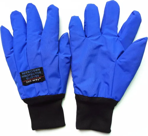 Miniatura 2 de Inf-way Guantes criogénicos de baja temperatura LN2 guantes protectores de nitrógeno líquido para almacenamiento en frío, guantes congelados