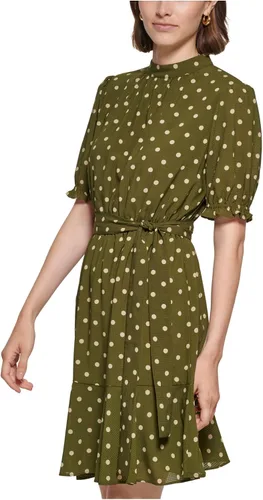 Miniatura 3 de Tommy Hilfiger Vestido clásico de cuadros transparentes para mujer
