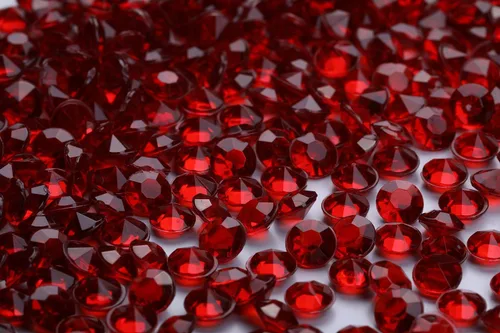 Miniatura 10 de 5000 unidades por paquete de cristales de confeti dispersos para mesa de boda, diamantes acrílicos de 0.236 pulgadas (0.236 in), diamantes