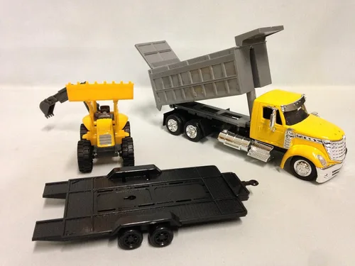 Miniatura 2 de Camión volquete Lonestar internacional a escala 1:43 con cargador de ruedas