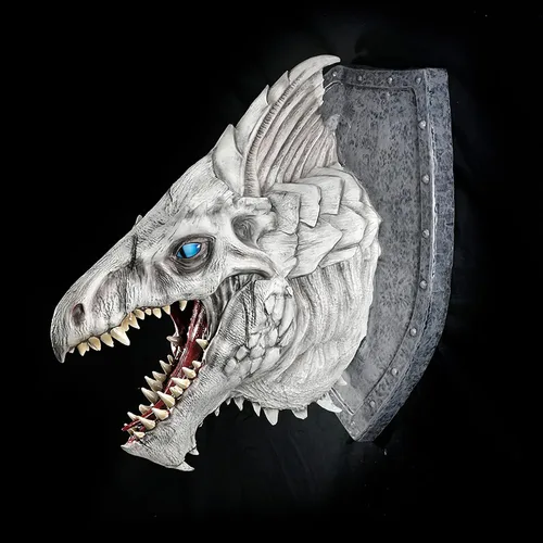 Miniatura 8 de WizKids D&D Réplicas de los Realms: Placa de Trofeo Dragón Blanco Calabozos y Dragones