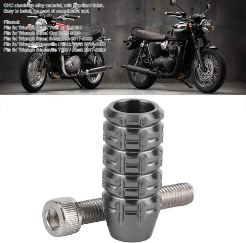 Miniatura 2 de Pedal de palanca de cambios para motocicleta, ampliadora de motocicleta, pedal de cambio, accesorio de repuesto para Street Scrambler T100 (gris)