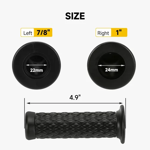 Miniatura 4 de HIAORS Empuñaduras de Manillar de 7/8" para Moto Compatibles con CRF50 CRF70 XR50 XR70 XR100 TTR125 PW80 YZ85 KX65 KX110 SSR 110 Apollo Thumpstar