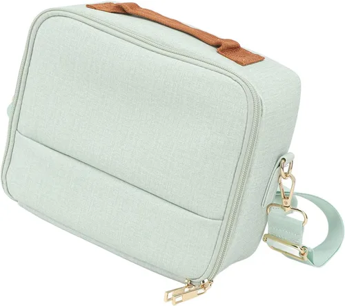 Miniatura 11 de KIMISS Bolsa de transporte para cámara, estuche de almacenamiento para cámara de gran capacidad, acolchado grueso, correa ajustable, funda de cámara