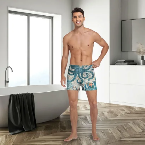Miniatura 4 de Fisyme Boxers para hombre, calzoncillos tipo bóxer para hombre