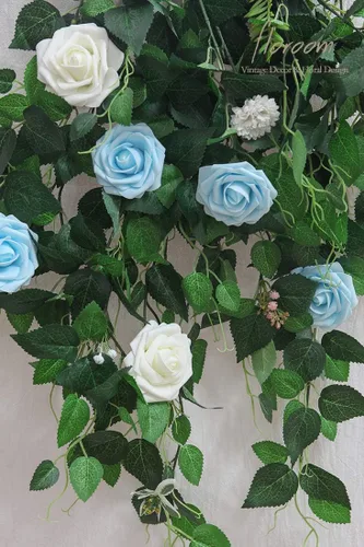 Miniatura 7 de Floroom - Flores artificiales de espuma con aspecto real y tallos, para manualidades, ramos de boda, centros de mesa, despedida de soltera, fiesta