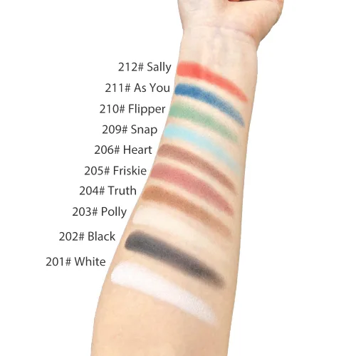 Miniatura 5 de Mysense Paleta de sombras de ojos individuales beige mate, maquillaje de sombra de ojos en polvo prensado, color nude neutro, alto pigmento de larga