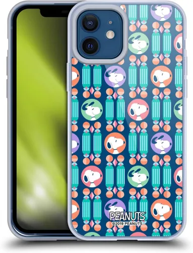 Miniatura 155 de Head Case Designs Snoopy Deco Dreams - Funda de gel suave con licencia oficial de Peanuts Blue Pattern compatible con Apple iPhone 7 Plus/iPhone 8