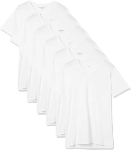 Miniatura 10 de Tienda Essentials Camiseta con cuello en V para hombre, paquete de 6