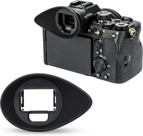 [Versión grande] A7IV A7RV A9III A7SIII A1, visor de cámara para Sony Alpha A7M4 A7R5 A9M3 A7S3 A1, extensión giratoria 360 diseño ovalado,