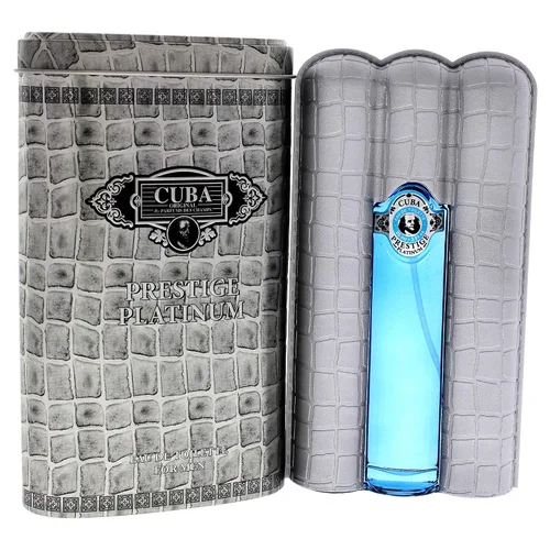 Miniatura 3 de Cuba Original by Parfums Des Champs Prestige Platinum de Cuba, 3 oz Eau De Toilette Spray para hombre (CUBPRPM0009002)
