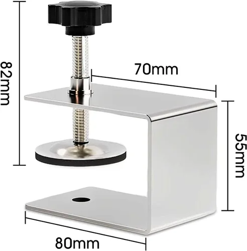 Miniatura 2 de 2 abrazaderas de montaje frontal para cajones portátiles, herramienta de instalación de gabinete de 0.079 in, abrazaderas de carpintería, clips