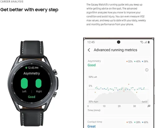 Miniatura 9 de Samsung Reloj inteligente Galaxy Watch3 2020 (Bluetooth + Wi-Fi + GPS) Modelo internacional (plata, 1.614 in)