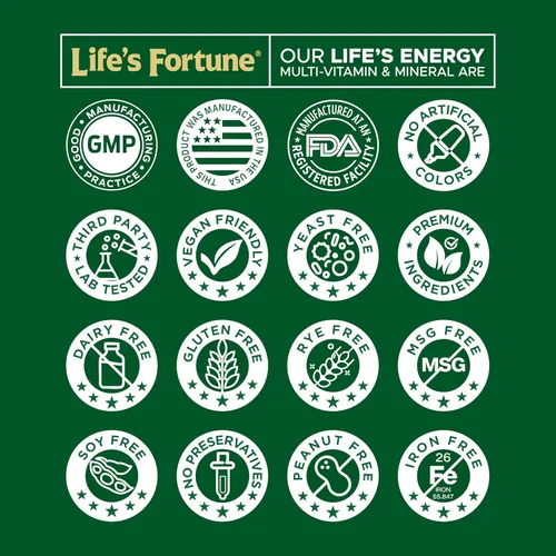 Miniatura 7 de Life's Energy Advanced - Multivitamínico diario avanzado para hombres y mujeres, suplemento energético y de apoyo inmunológico con súper verdes