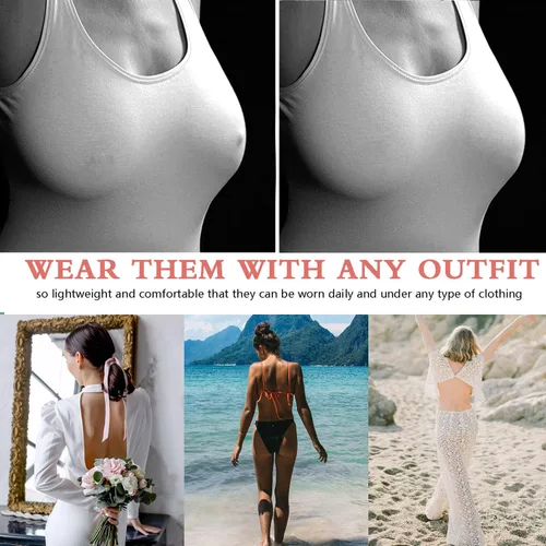 Miniatura 5 de Makita Sticky Bra 2 Pair Push Up Sticky Boobs for Women Invisible Silicone Bras for Backless Strapless Dress Adhesive Bra