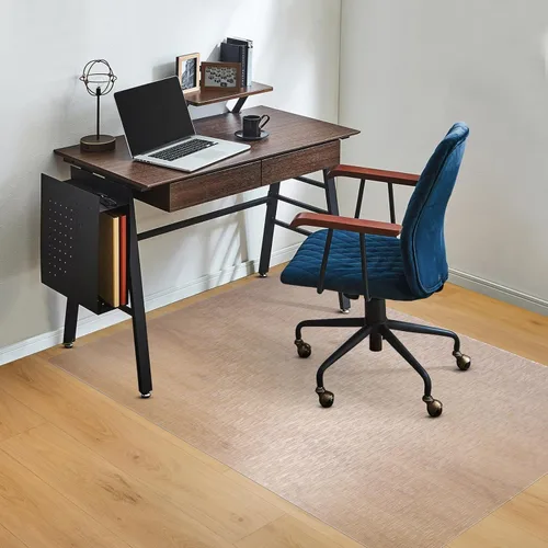TYDLE Tapete transparente para silla, de 36 x 48 pulgadas, tapete para silla de oficina para suelos duros, tapete de vinilo para sillas de juegos,