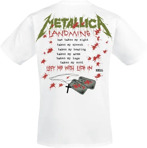 Miniatura 2 de Metallica Men's One Landmine T-Shirt White