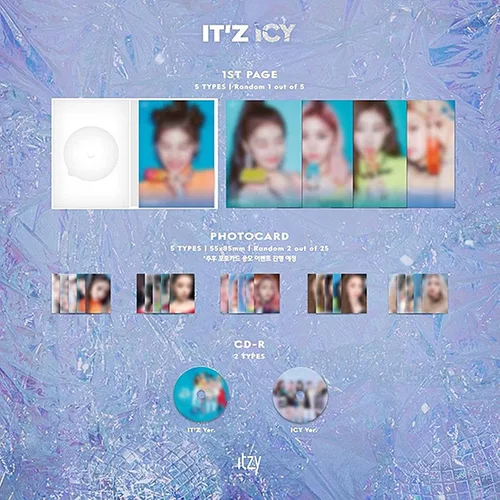Miniatura 4 de JYP Ent IT'Z ICY Album [IT'Z] ver CD+36page Booklet+2p Card+Sticker+Extra PHOTOCARD SET+PHOTO STICKER Gift+Photo Book+1st Page