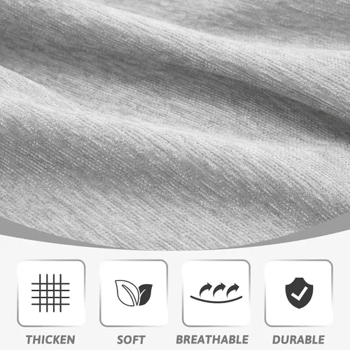 Miniatura 3 de MEETSKY Funda para Sofá Seccional en Forma de L, Fundas para Sofá, Protector de Sofá, Funda Protectora Lavable, Fundas para Sofá Seccional, Tela