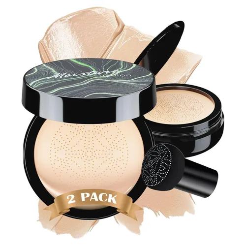 Miniatura 24 de Mushroom Head Air Cushion CC Cream - Base de maquillaje facial BB Cream para piel madura, corrector hidratante que ilumina larga duración, tono