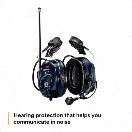 Miniatura 3 de 3M PELTOR WS LiteCom PRO III - Auriculares, casco duro adjunto, durabilidad de grado profesional, radio de comunicación bidireccional inalámbrica