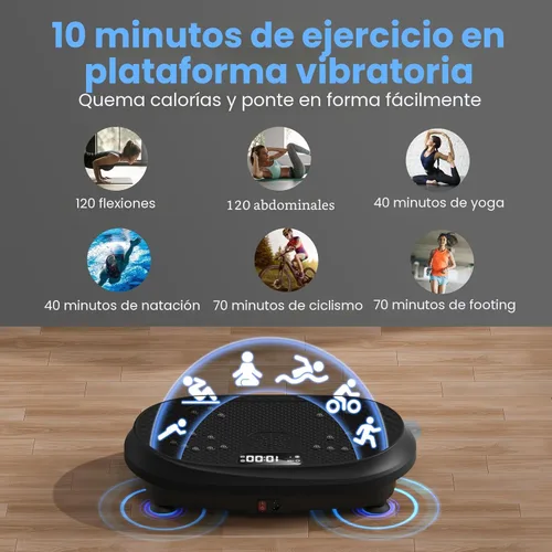 Miniatura 4 de Vibration Plate Exercise Machine, Vibrating Fitness Platform, Full Body Shaker Workout Equipment, Bluetooth Power Shaping Vibrate Plate, Board