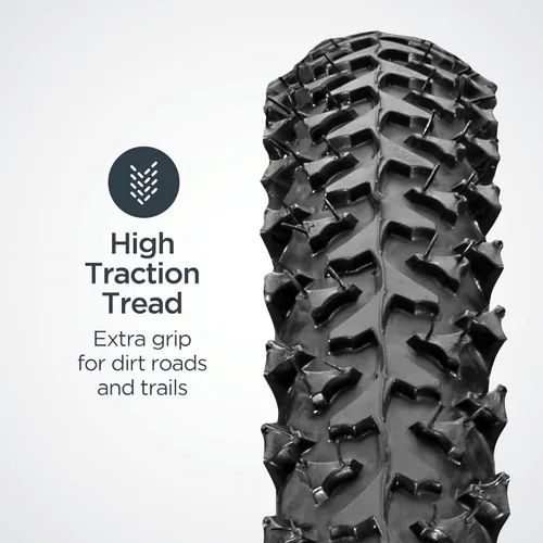 Miniatura 3 de Schwinn Neumático de Repuesto para Bicicleta, Neumático de Bicicleta de Montaña de 26" x 1.95", Banda de Rodadura de Alta Tracción, Construcción
