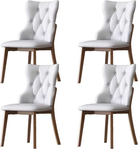 Miniatura 15 de Upholstered Dining Chairs Set, Modern Kitchen Dining Chairs Backrest Reading Office Desk Chair, for Living Room & Bedroom, Living Room, Home