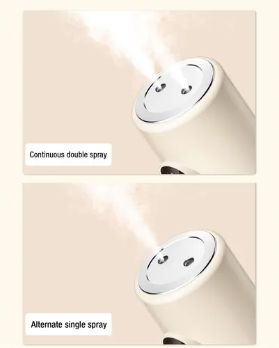 Miniatura 5 de Mini humidificador portátil, humidificadores de niebla fría de 10.1 fl oz con soporte, humidificador de escritorio USB silencioso con 2 modos