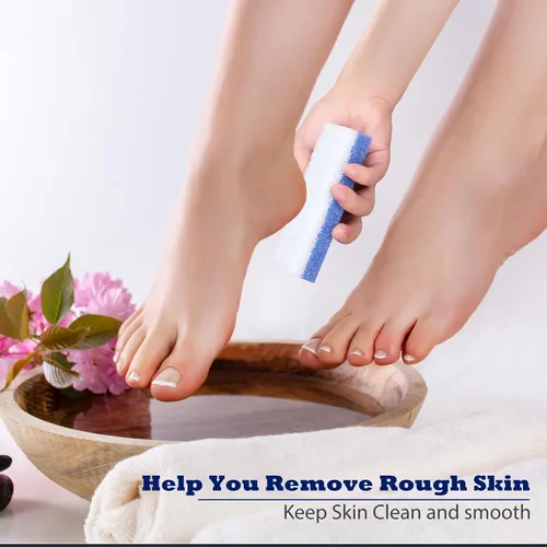Miniatura 7 de Paquete de 6 piedras de pumita para pies EWAGOA para remover callos, herramientas de pedicura EWAGOA para pies, exfoliador y limpiador de pies