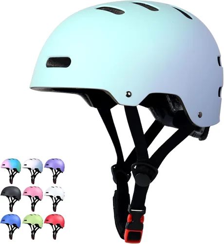 Miniatura 17 de Casco de patineta y bicicleta para adultos, mujeres, hombres, jóvenes y niños (2-3-5-8-14+ años, niños y niñas) - Casco ajustable multideporte