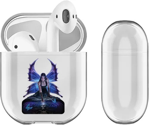 Miniatura 11 de Head Case Designs Funda de carga con licencia oficial de Anne Stokes Dagger Dragon Fantasy Designs de cristal duro transparente compatible con Apple