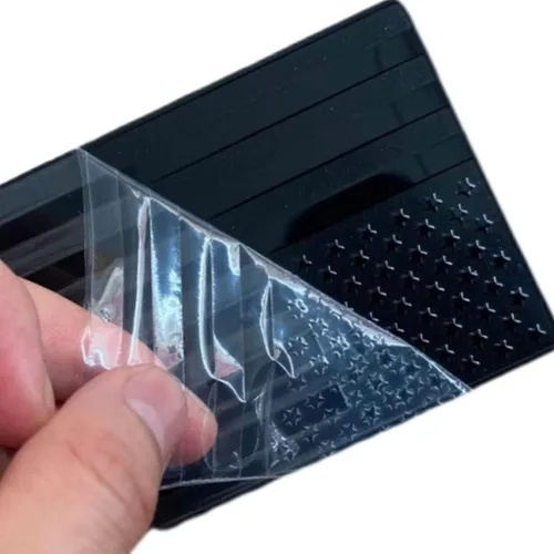 Miniatura 3 de Calcomanías de metal 3D en relieve con emblema de la bandera estadounidense (1 par), negro mate (5 x 3 pulgadas), calcomanías patrióticas de bandera