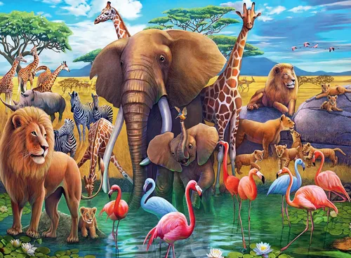 Miniatura 2 de Ravensburger Exotic Safari - Rompecabezas de 200 piezas para niños a partir de 8 años