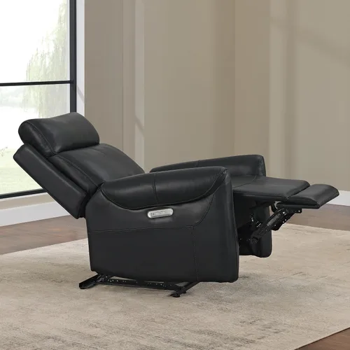Miniatura 2 de KISLOT Silla reclinable de cuero para adultos, abrazador de pared, RV reclinable con puertos de carga USB, sofá reclinable de energía eléctrica