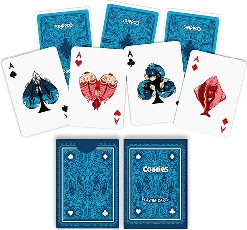 Miniatura 3 de Coddies Cartas de juego de peces FINtastic Cards Fish Design Idea de regalo Juegos, Go Fish, Poker, Black Jack