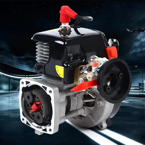 Miniatura 9 de Motor Rovan de 2 tiempos de 30.5 CC, 4 pernos fácil de arrancar, mango de retroceso, motor de refrigeración por aire forzado, compatible con HPI