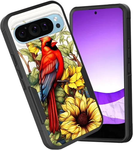 Miniatura 22 de Funda para Pixel 6A, funda híbrida de doble capa resistente a prueba de golpes de policarbonato duro de silicona suave TPU para Google Pixel 6A