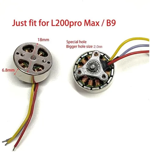 Miniatura 2 de L900 S1S S2S KF104 MAX E88 Evo Engines Parts Rc Drone Accessory Brushless Motor Multiple Sizes for Choose(1p fit L200 B9 7.4v)