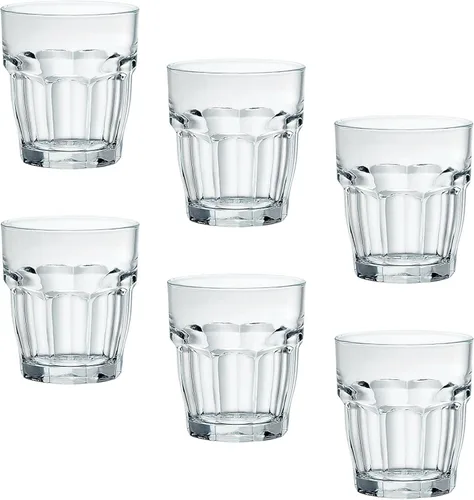 Miniatura 12 de Bormioli Rocco Rock Bar - Vasos enfriadores templados apilables de 16.25 onzas para bebidas frías, agua y cócteles, juego de 6, transparente