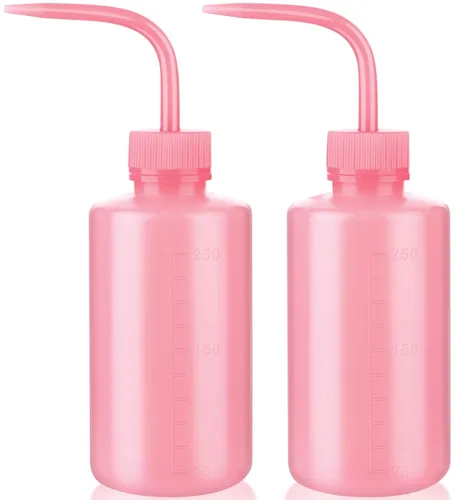 Miniatura 10 de Valchoose Botella de lavado de plástico de 8.5 fl oz 16.9 fl oz exprimidor médico, botella de riego suculenta de LDPE - 2 unidades Blanco