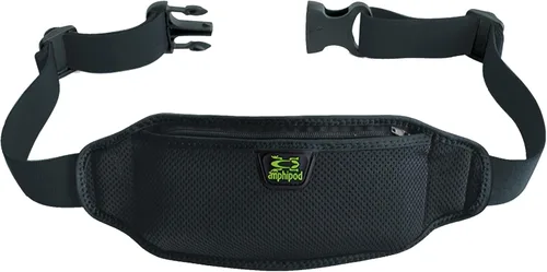 Amphipod AirFlow Lite - Riñonera minimalista para correr, trotar y caminar, hombres y mujeres, color negro, L