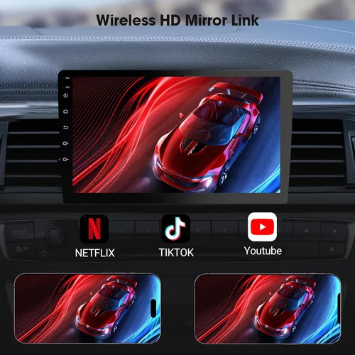 Miniatura 6 de Haudio Carplay - Pantalla para automóvil, CarPlay inalámbrico de 10.1 pulgadas y Android Auto, cámara de respaldo, estéreo de automóvil de doble