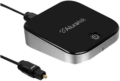 Miniatura 8 de Aluratek Receptor y transmisor de audio Bluetooth con baja latencia, antena dual, soporte de hasta 100 pies de alcance inalámbrico desde TV a