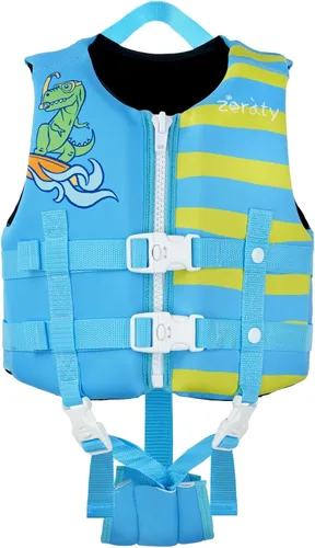 Miniatura 11 de Zeraty - Chaleco de natación para niños de neopreno, chaleco flotante para niños, ayuda para nadar para niños niñas y niños, 20-30-40-50-60-70-80