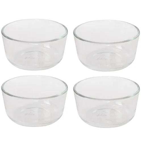 Miniatura 4 de Pyrex 7202 - Tazón de vidrio de 1 taza (paquete de 6) - Fabricado en Estados Unidos