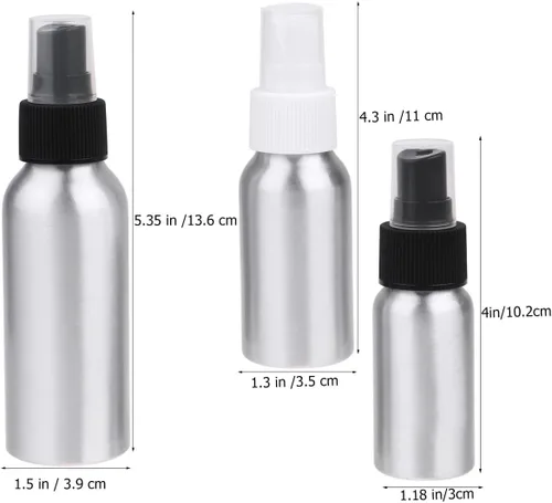 Miniatura 2 de Angoily 9pcs Refillable Perfume Bottle Travel Bottles Aluminum Spray Nozzle for Make-up Remover As Shownx3pcs
